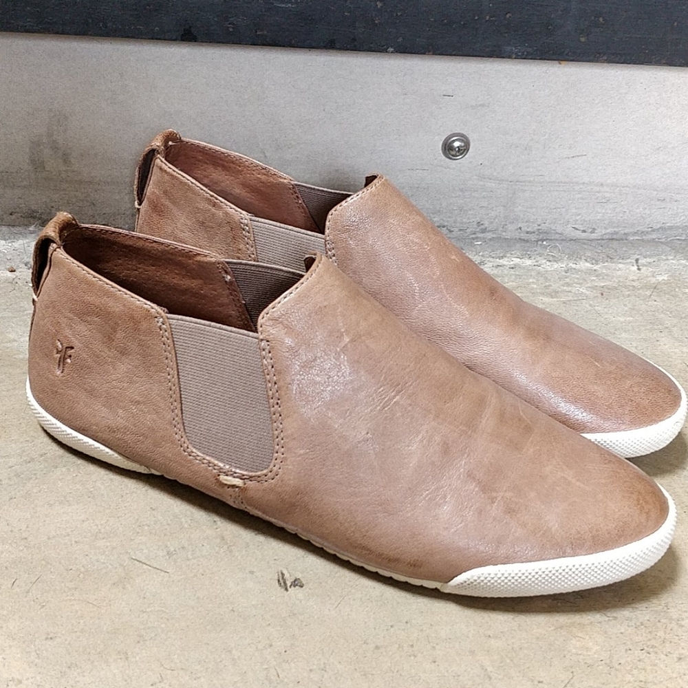 Frye leather slip-on sneakers